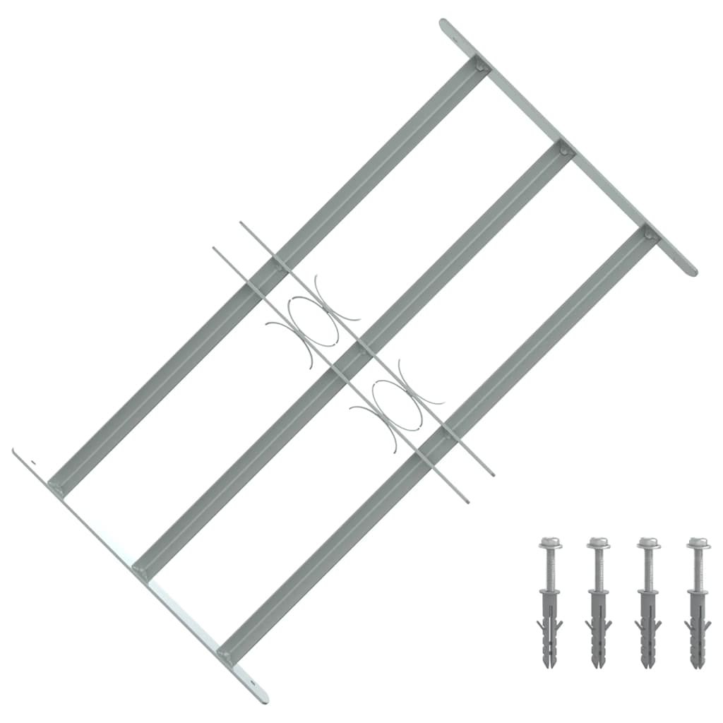Window grilles 19.69-25.59 in Galvanized Steel Silver