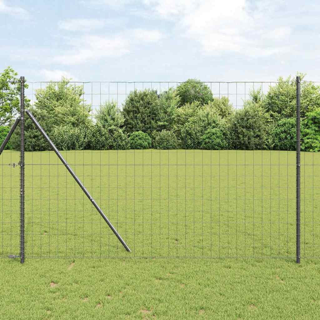 Euro Fence Grey 1.6 x 10 m PVC-coated iron