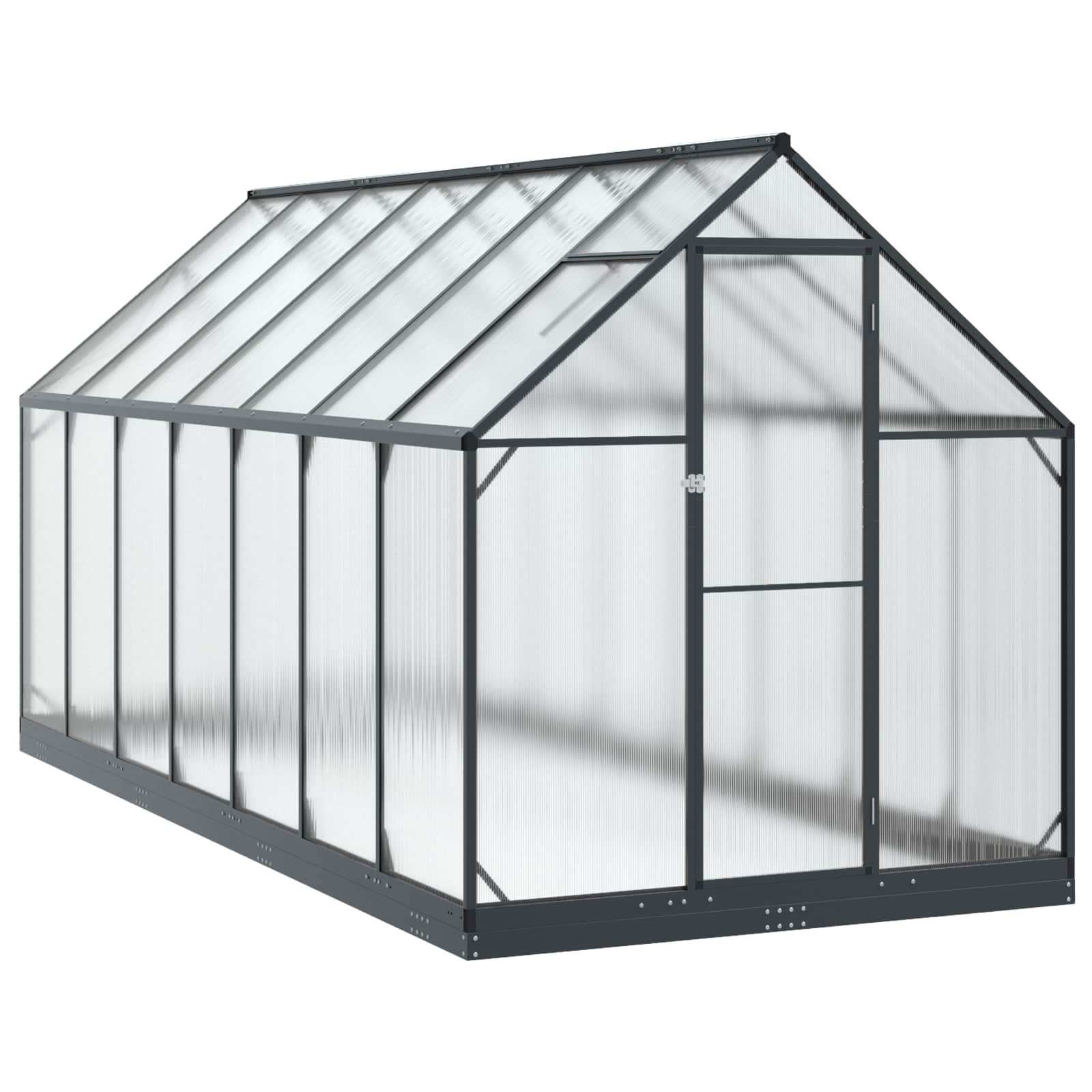 Garden Greenhouse Anthracite 72.24 x 166.73 x 81.50 in