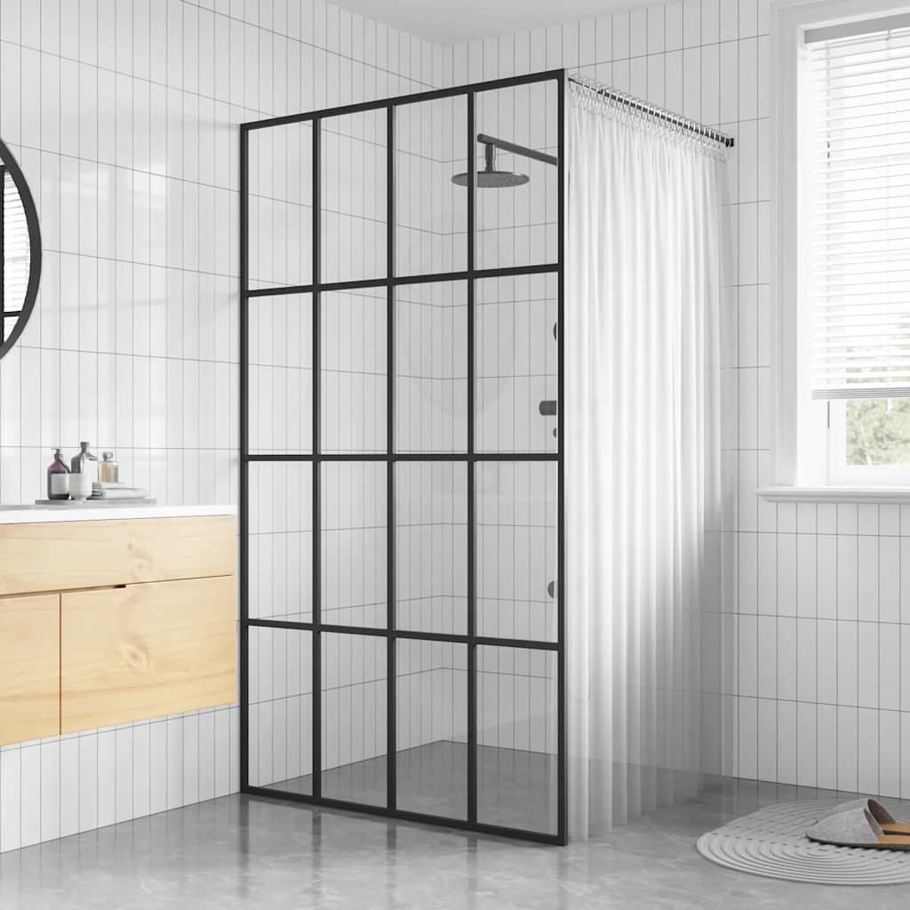 Walk-in Shower Screen Clear Tempered Glass 31.5"x76.8"