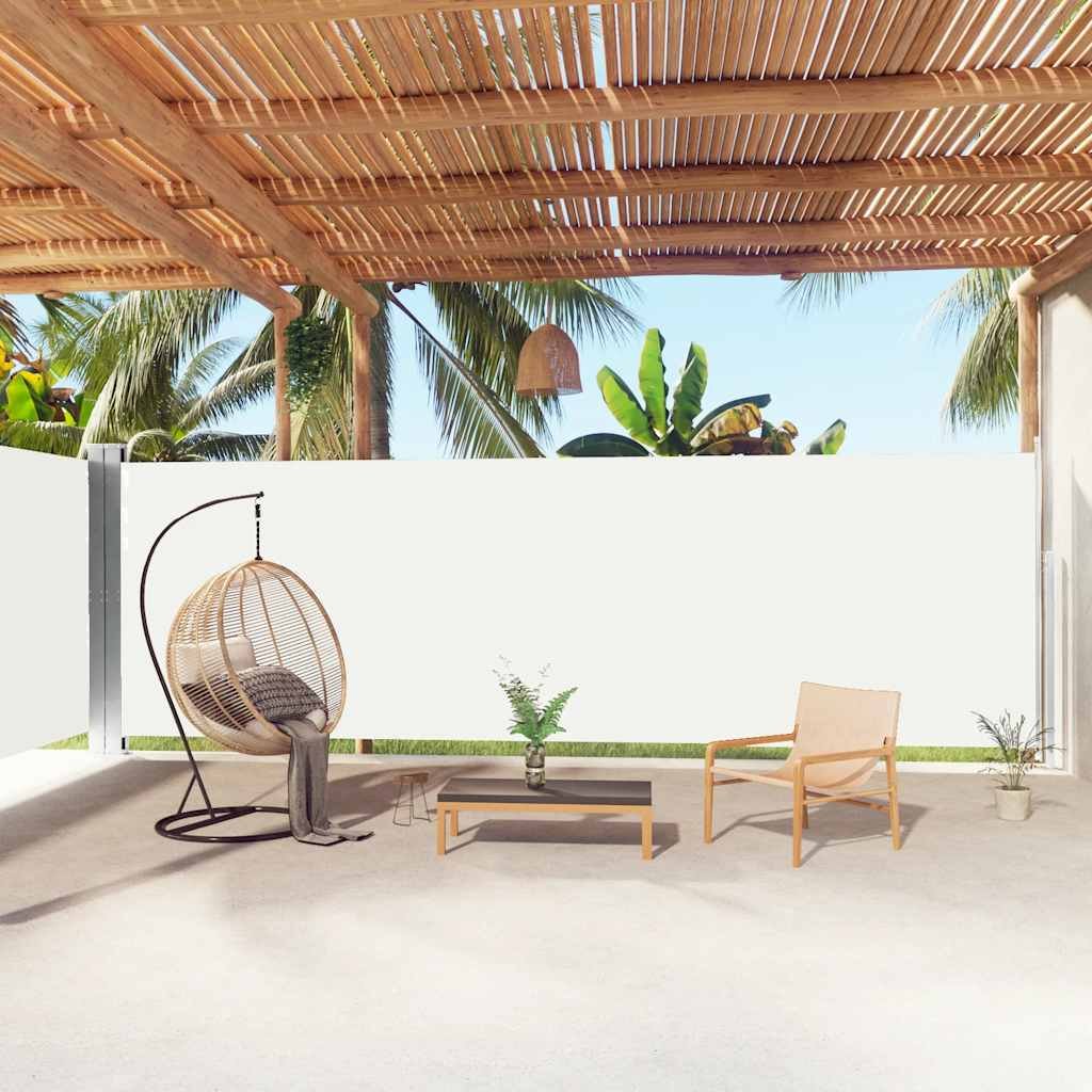 Retractable Side Awning Cream 200x1000 cm