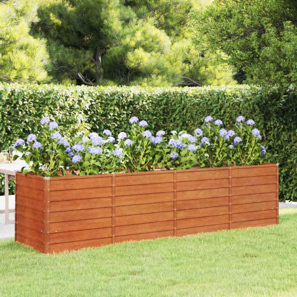 Garden Raised Bed Rusty Corten steel Large Garden Raised Bed