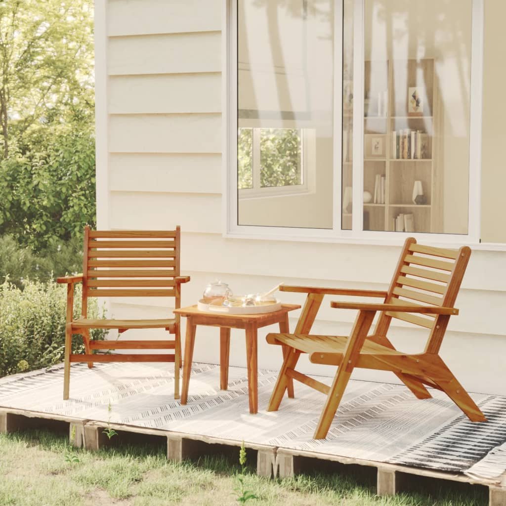 Garden Chair | Brown | Solid acacia wood | Standard | Durable
