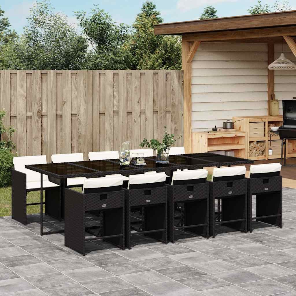 Garden Dining Set | Black, Cream White
