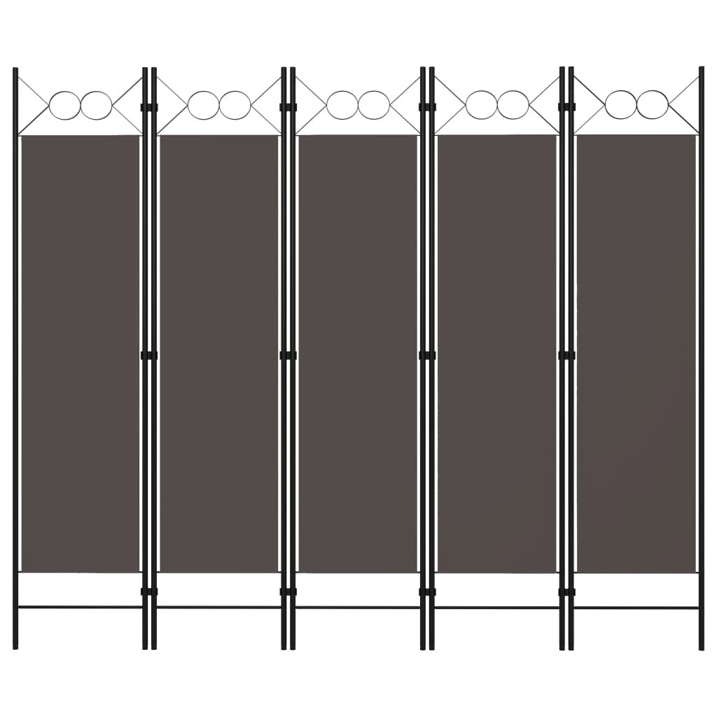 5-Panel Room Divider Anthracite 78.7"x70.9
