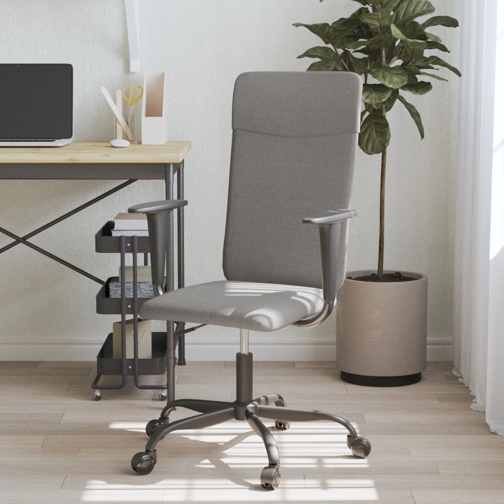Office Chair Dark grey Fabric (100% polyester), metal, plywood