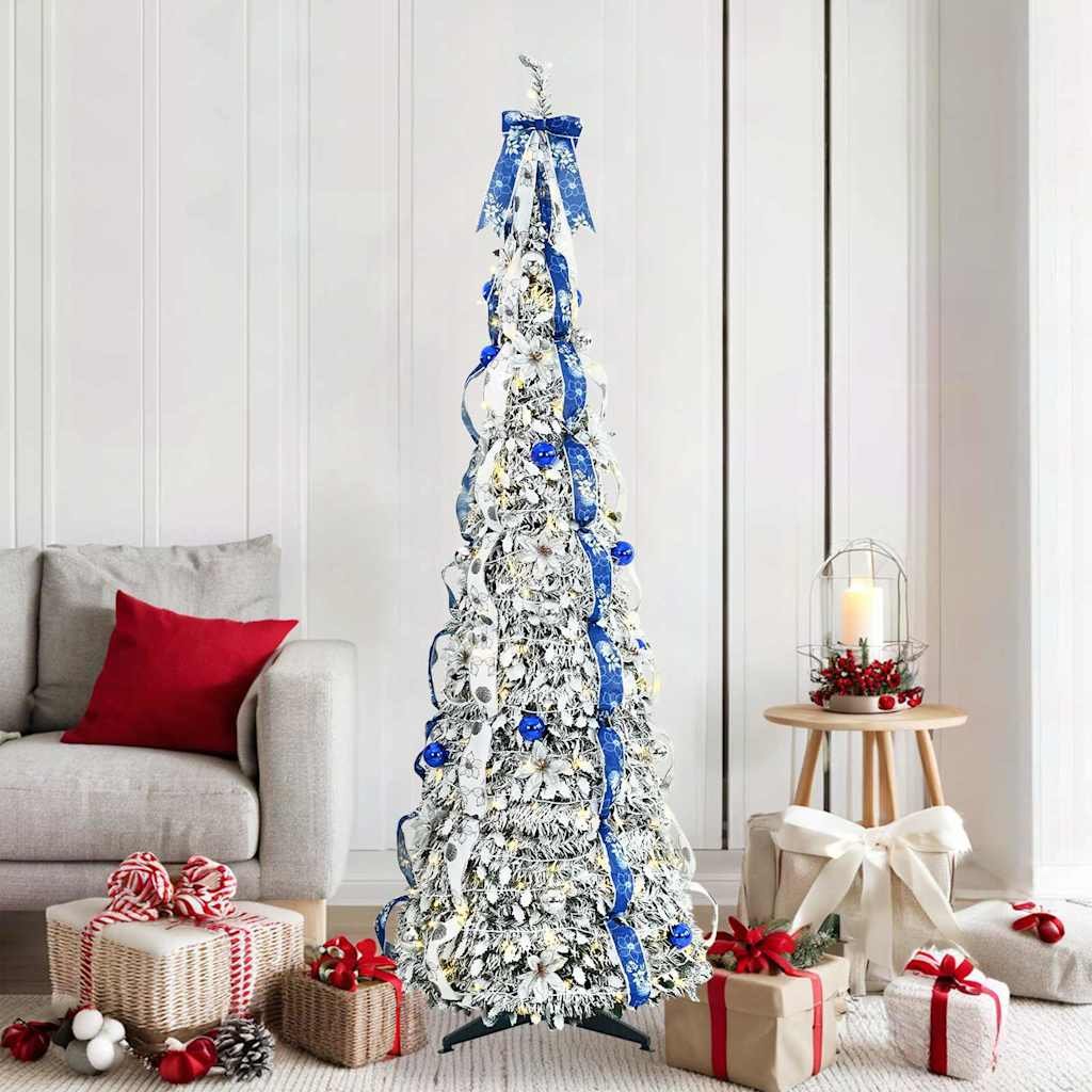 Artificial Christmas Tree White 180 cm PVC