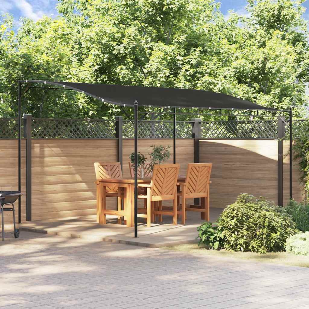 Canopy Anthracite 4x3 m 180 g/m² Fabric and Steel