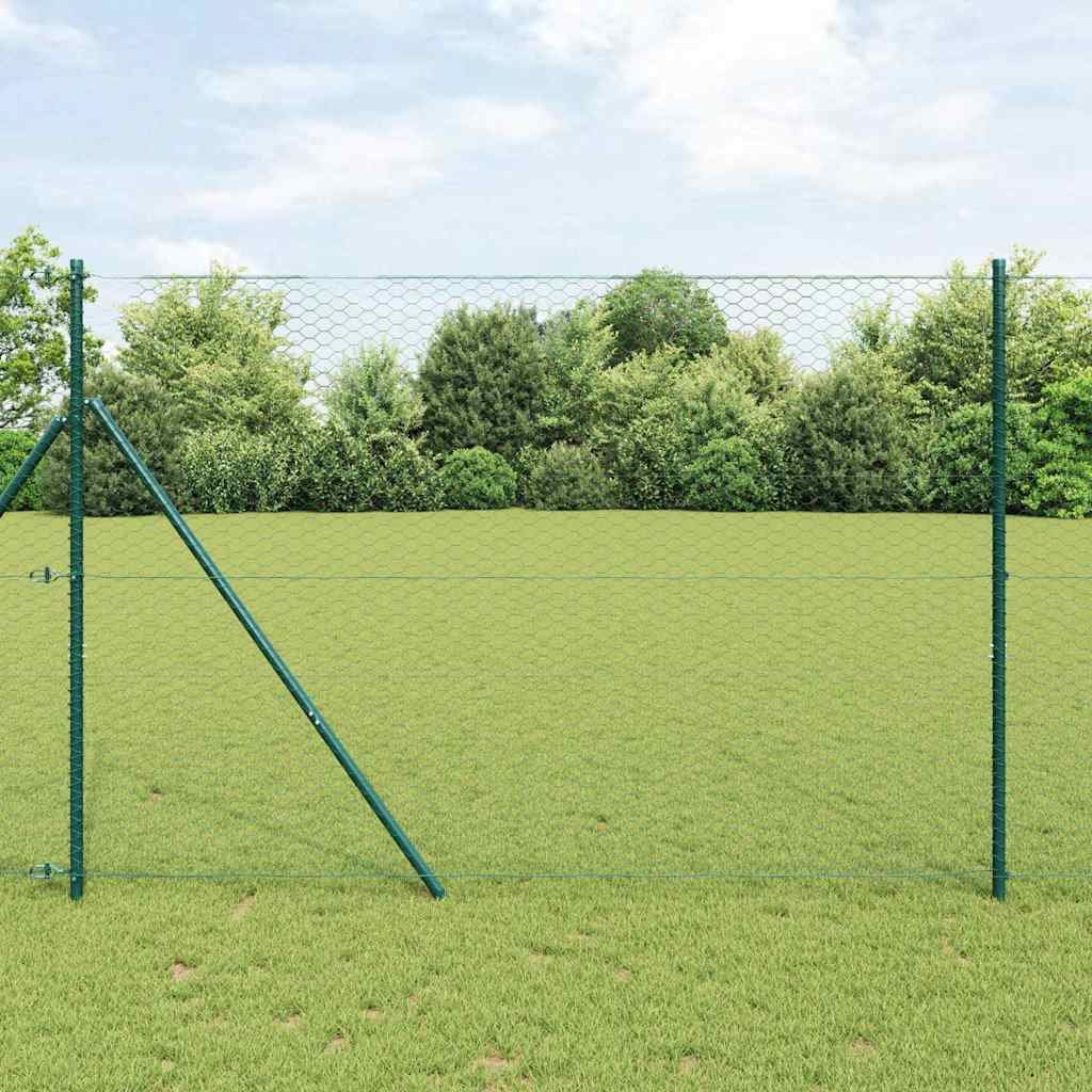 Hexagon Fence Green 1.6 x 100 m PVC