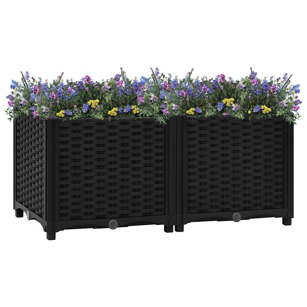 Raised Bed Black Polypropylene Medium Durable Raised Bed