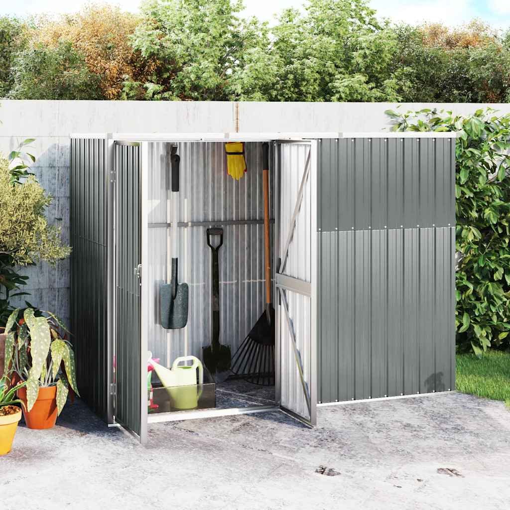 Tool Shed | Grey | Galvanised Steel | Large | Garden Tool Shed