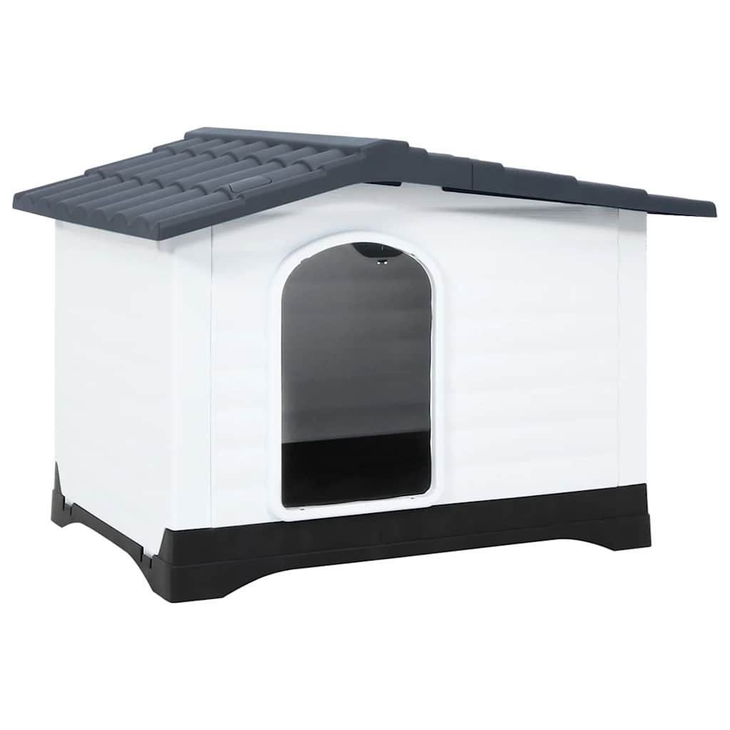 Dog House Grey 35.6x26.8x26.0" Polypropylene
