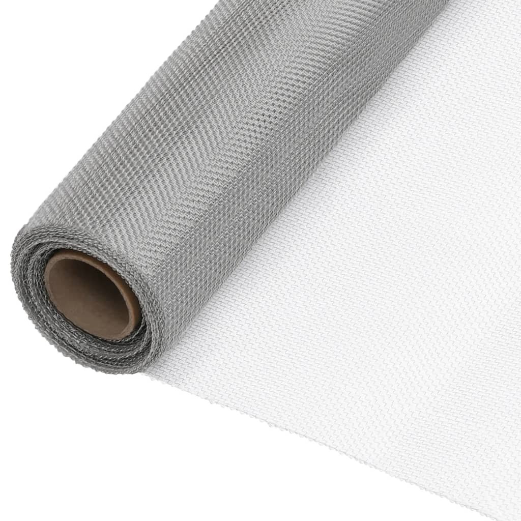 Mesh Screen Stainless Steel 60x2000 cm Silver