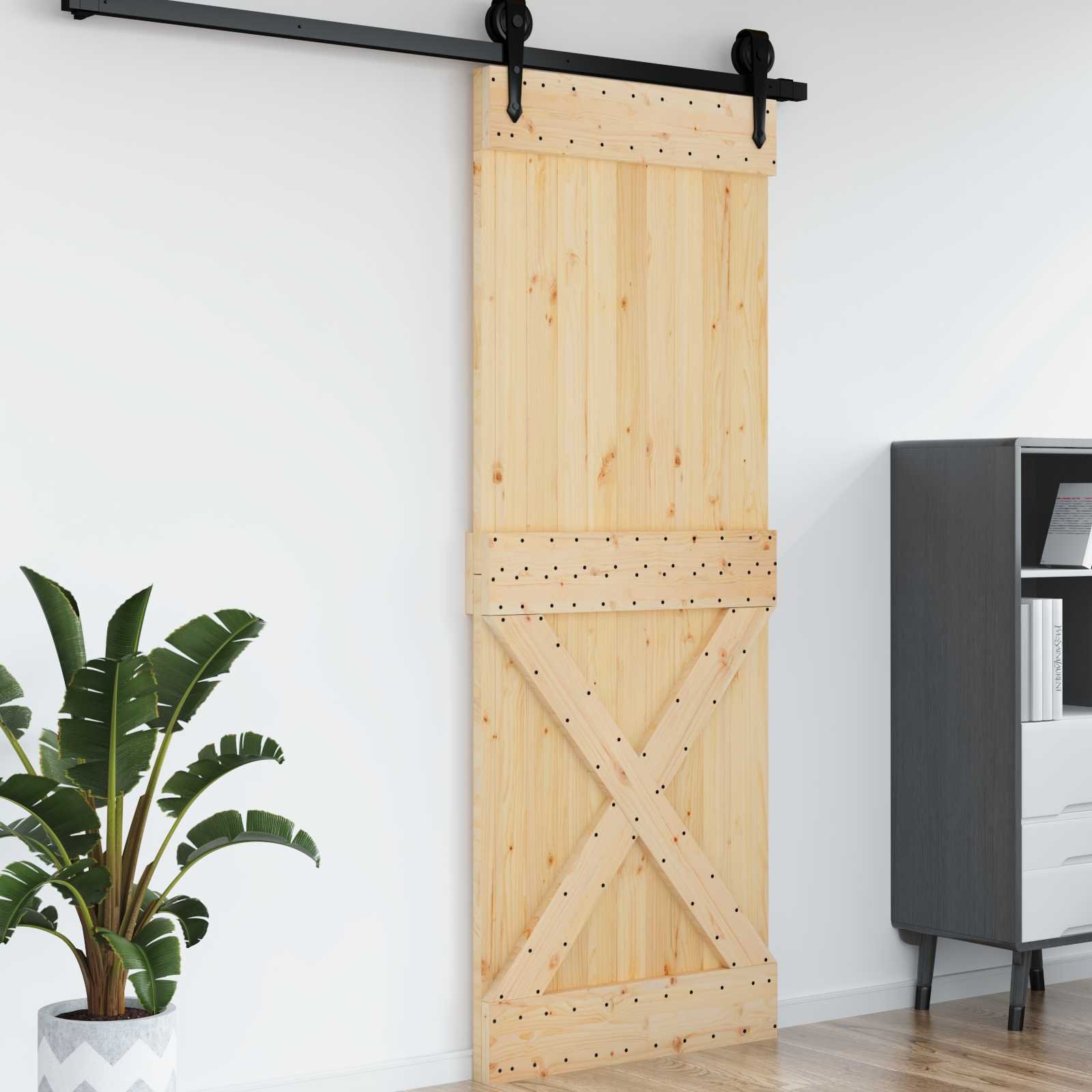 Door NARVIK Natural 85 x 210 cm Solid Pine Wood