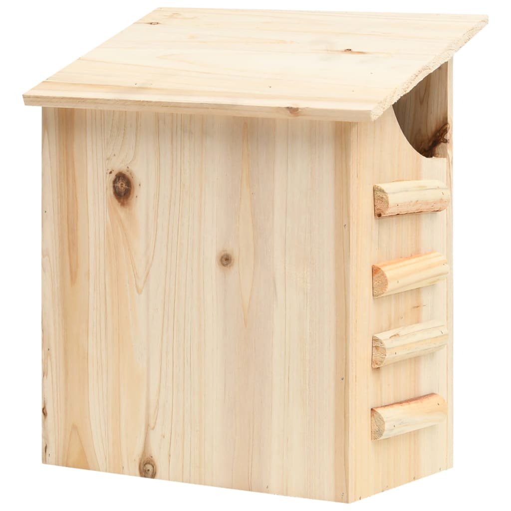 vidaXL Bat House Natural Wood Solid Firwood Medium Bat House