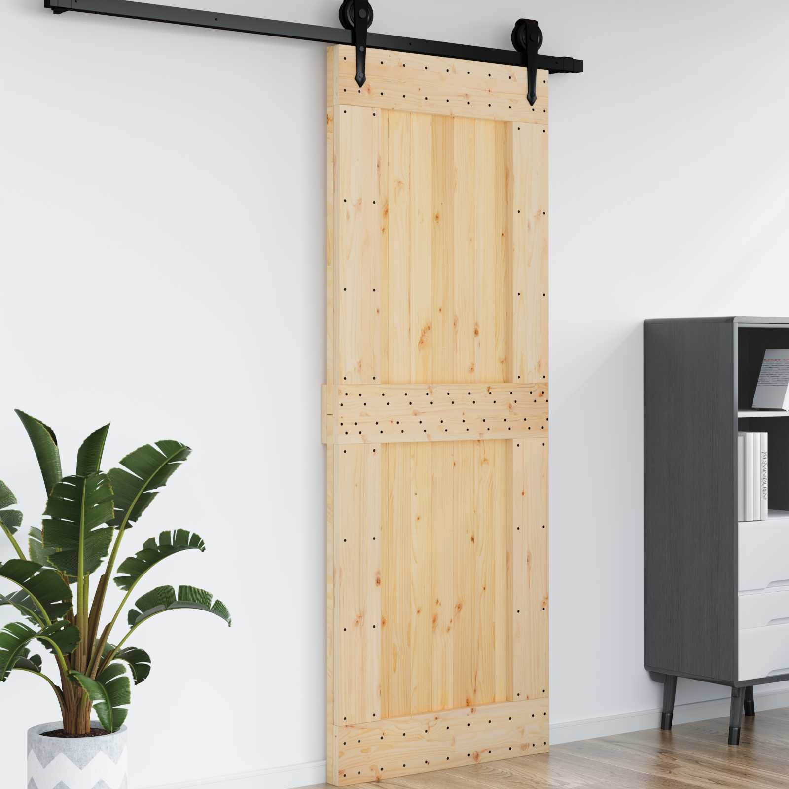 Door NARVIK Natural 85 x 210 cm Solid Pine Wood