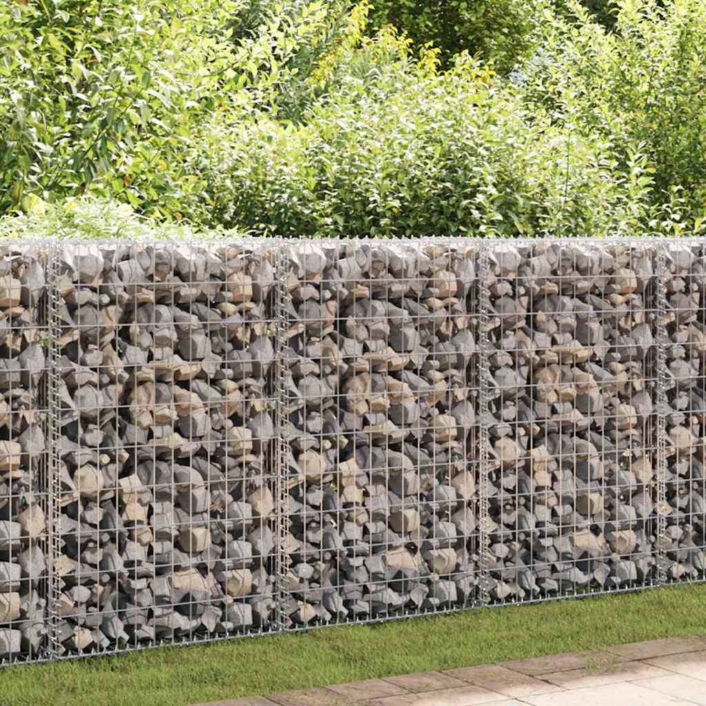 Gabion Wall Galvanized Steel 248"x11.8"x39.4