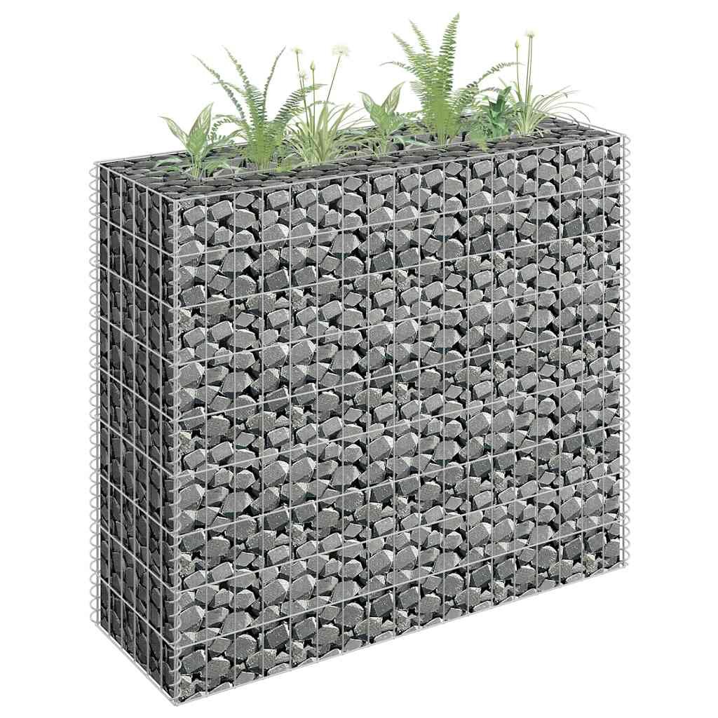 Gabion Raised Bed Galvanized Steel 35.4"x11.8"x35.4