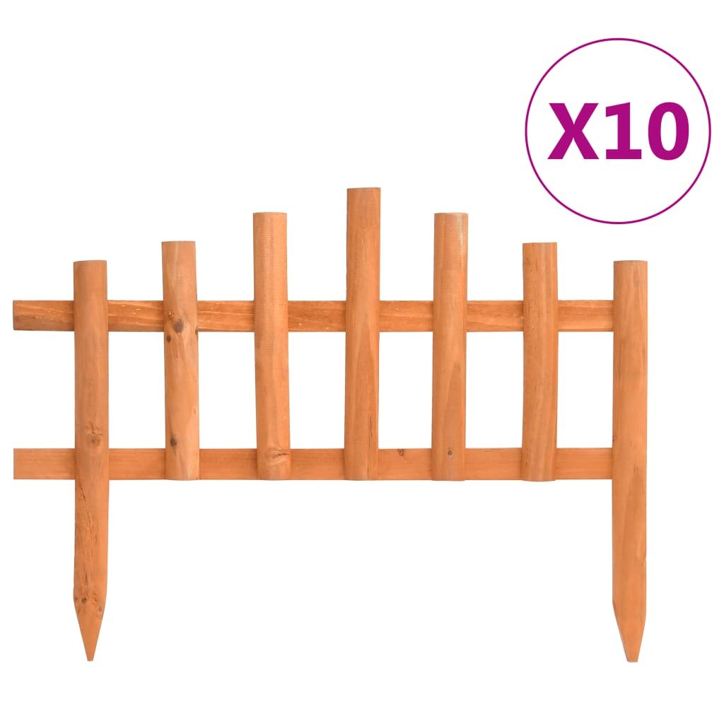 Lawn Edgings 10 pcs Firwood 14.4'