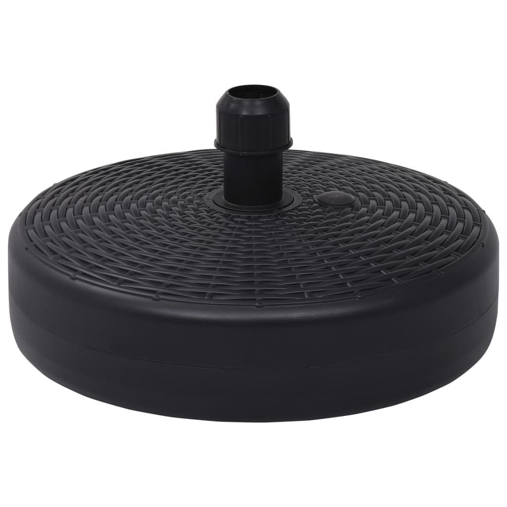 vidaXL Umbrella Base Black HDPE Plastic Medium Durable Umbrella Base