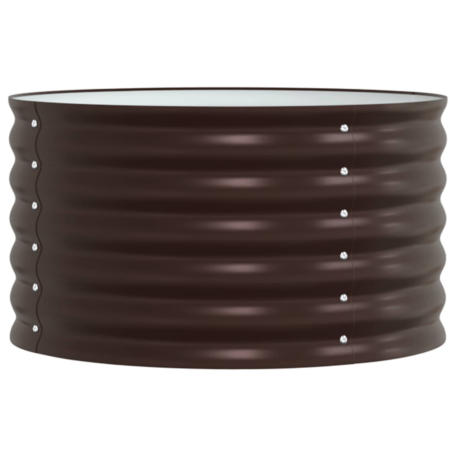 Raised Bed Brown 80 x 80 x 44 cm Steel
