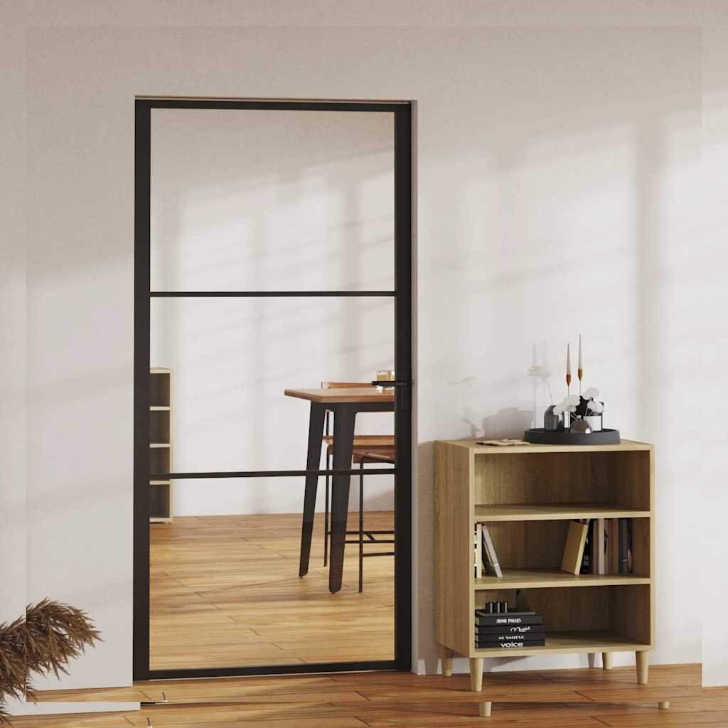 Interior doors Black and Transparent 40.35 x 79.33 in Aluminium
