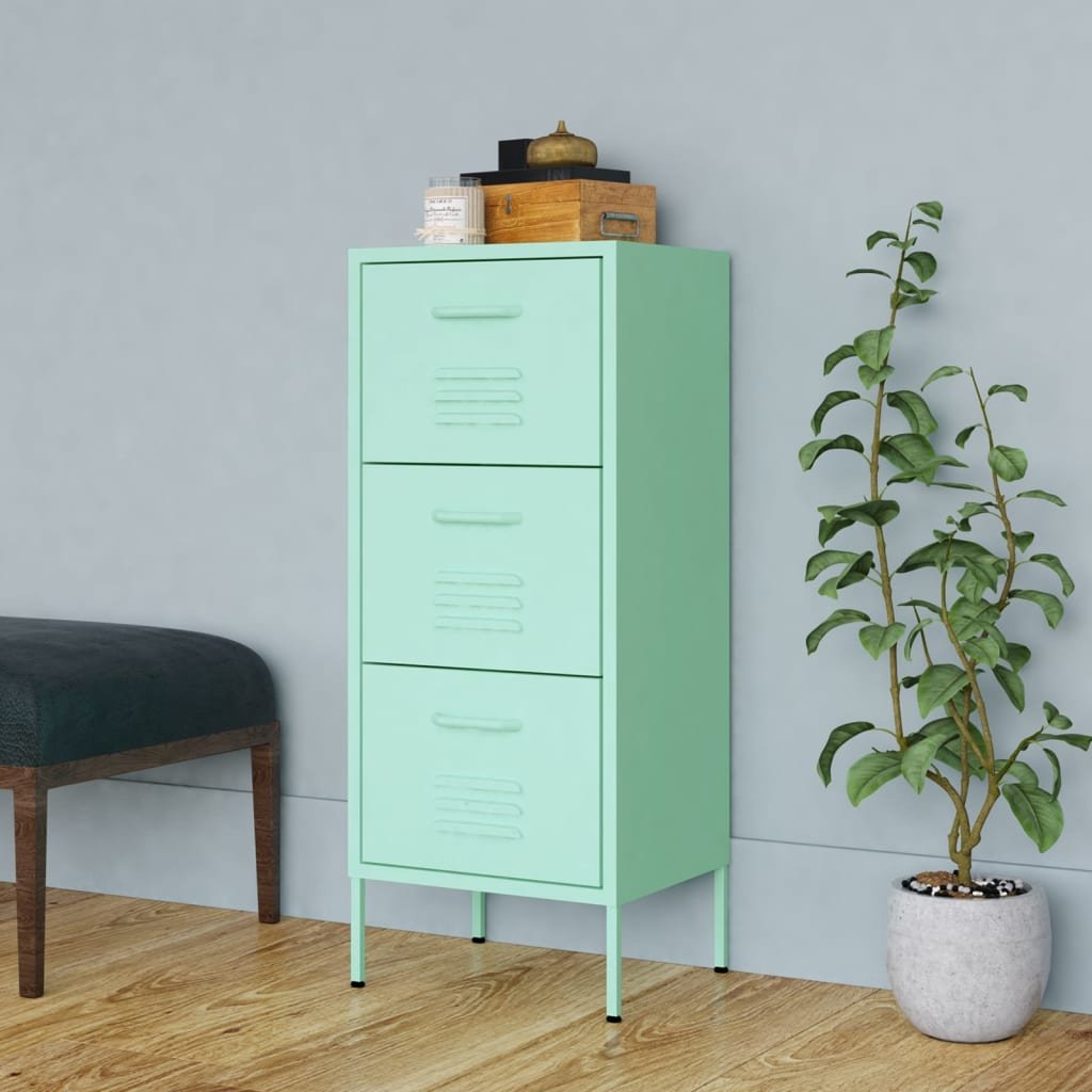 Storage Cabinet | Mint | Steel | Medium | Storage Cabinet | Rectangular