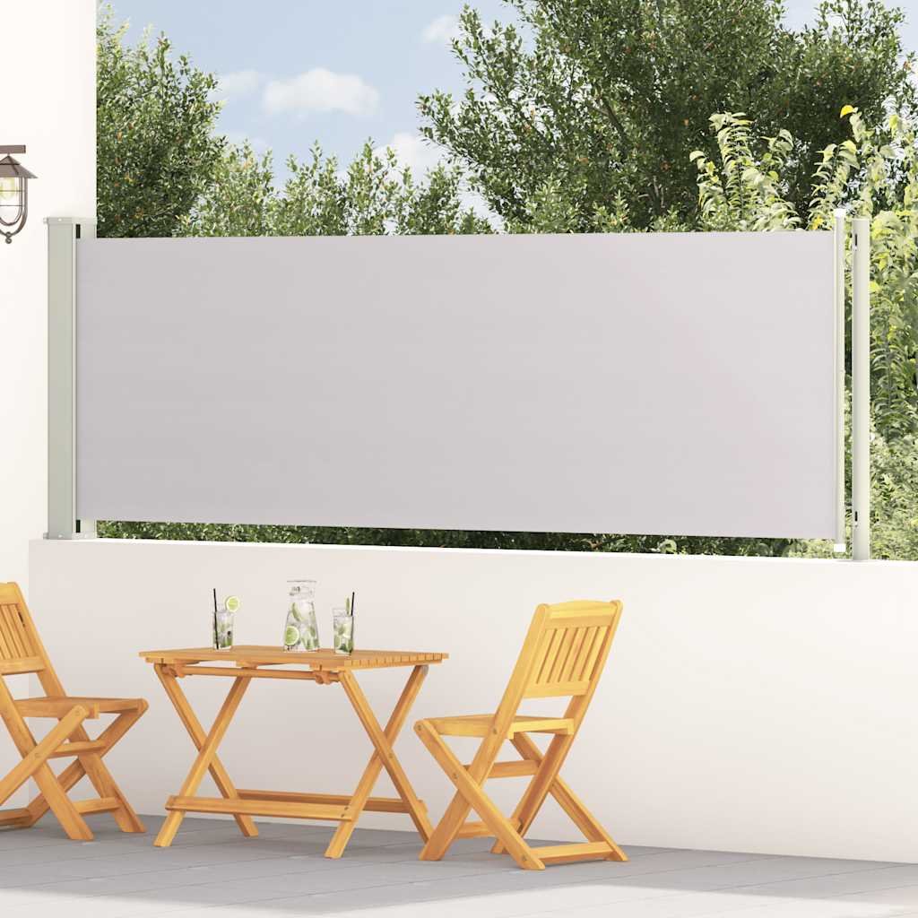 Patio Retractable Side Awning 117x600 cm Grey
