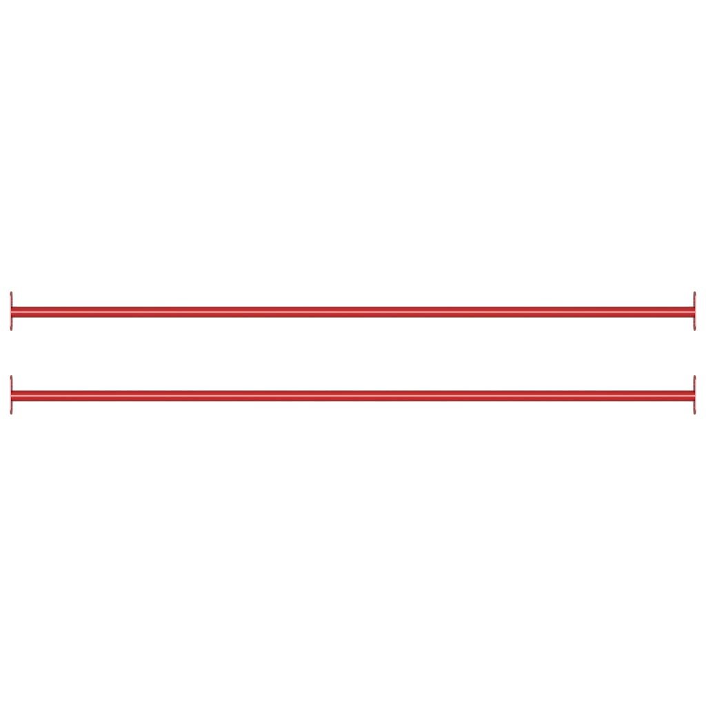 Turning Bars 2 pcs 125 cm Steel Red
