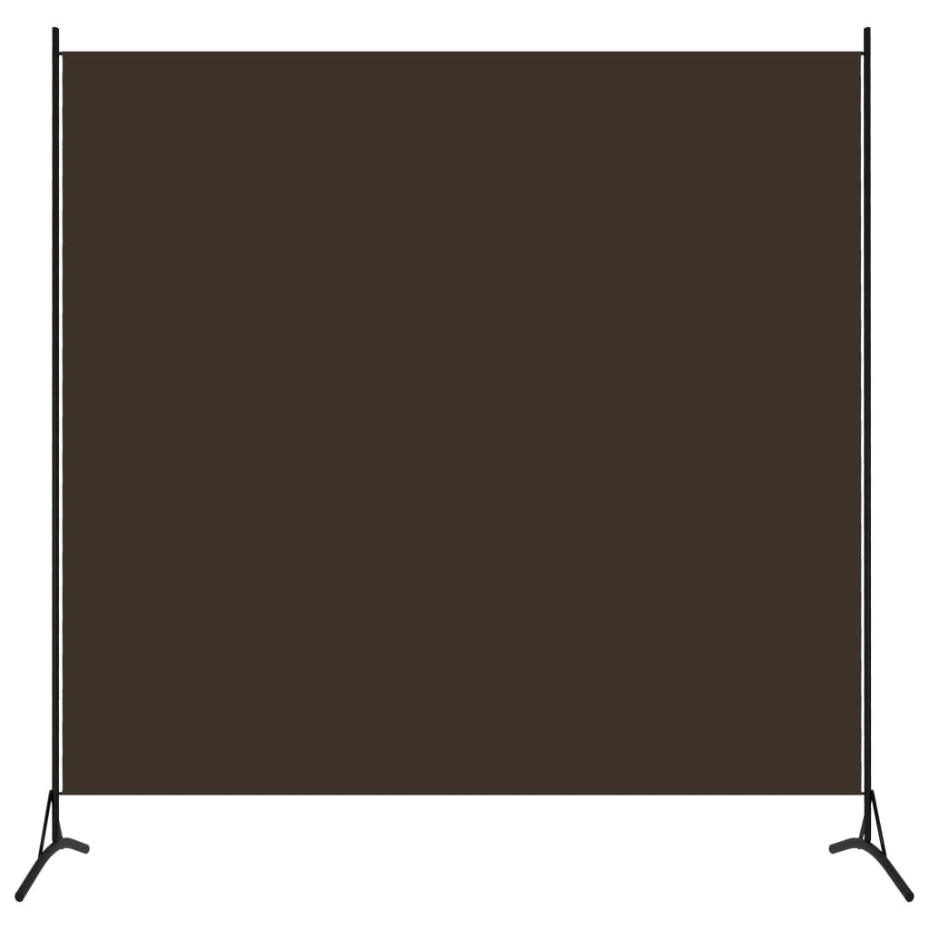 Room Divider Brown 68.9"x70.9" Fabric