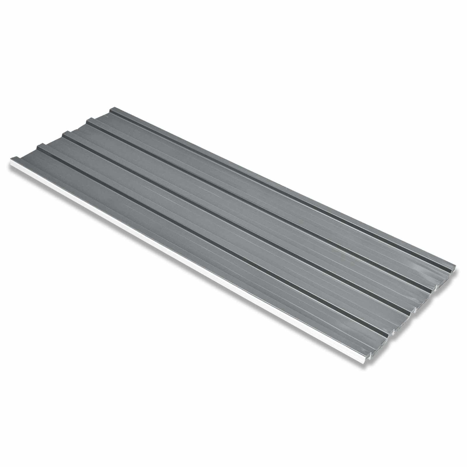 Roof Panel 12 pcs Grey 50.79 x 17.72 in Galvanised steel