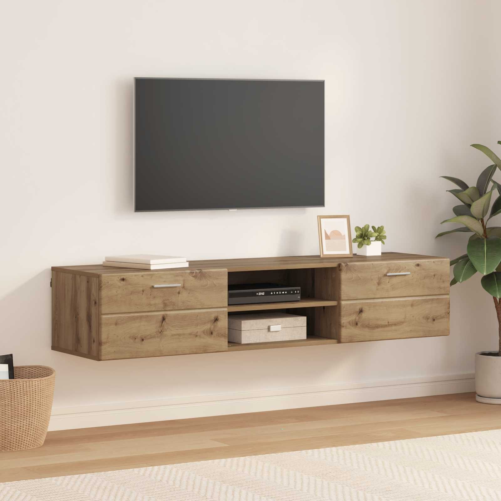 Wooden Cabinet 150 x 39 x 30 cm Artisan Oak Engineered Wood