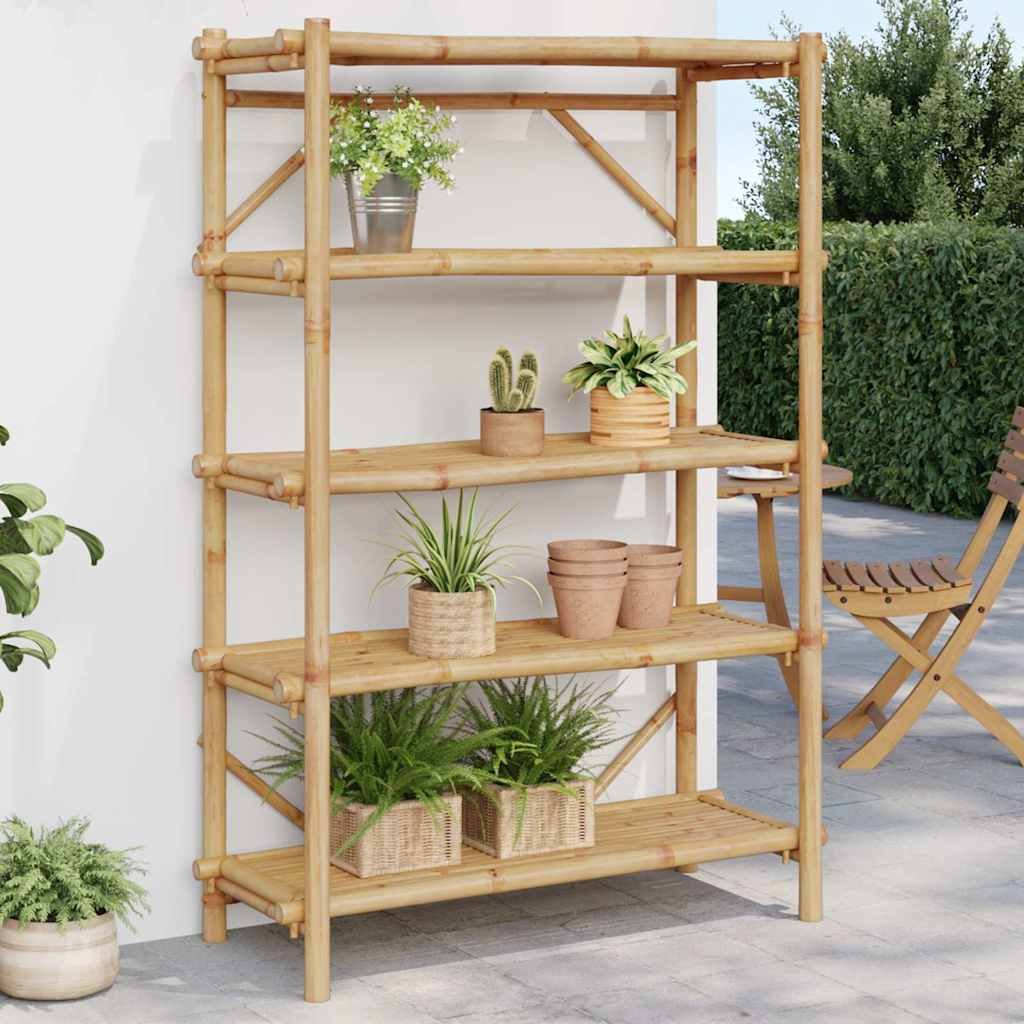 5-Layer Shelf 39.4"x15.7"x59.1" Bamboo