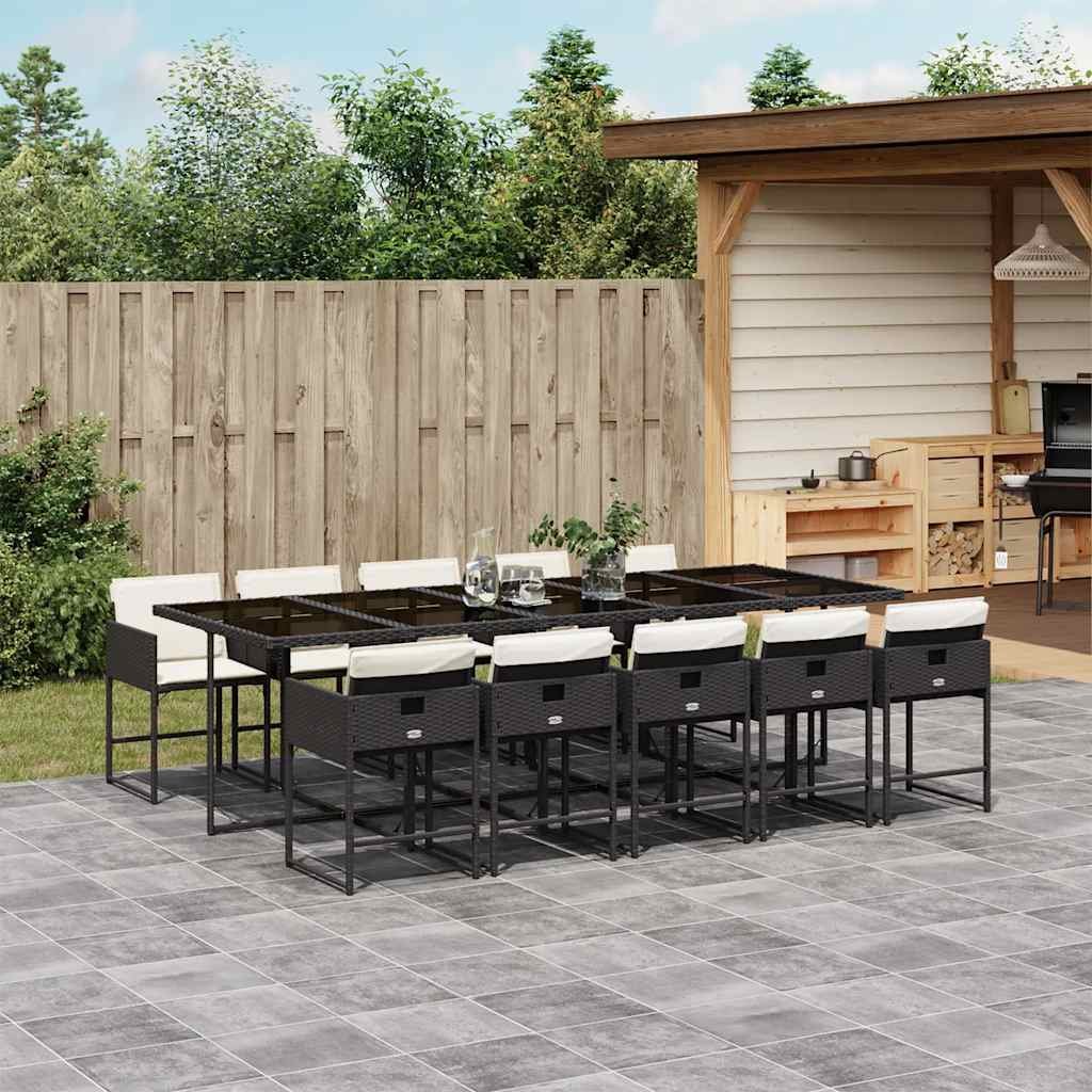 Garden Dining Set | Black, Cream White