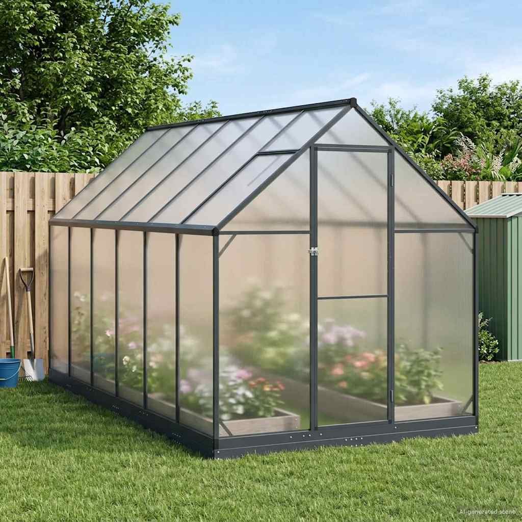 Garden Greenhouse Anthracite 72.24 x 143.11 x 81.50 in
