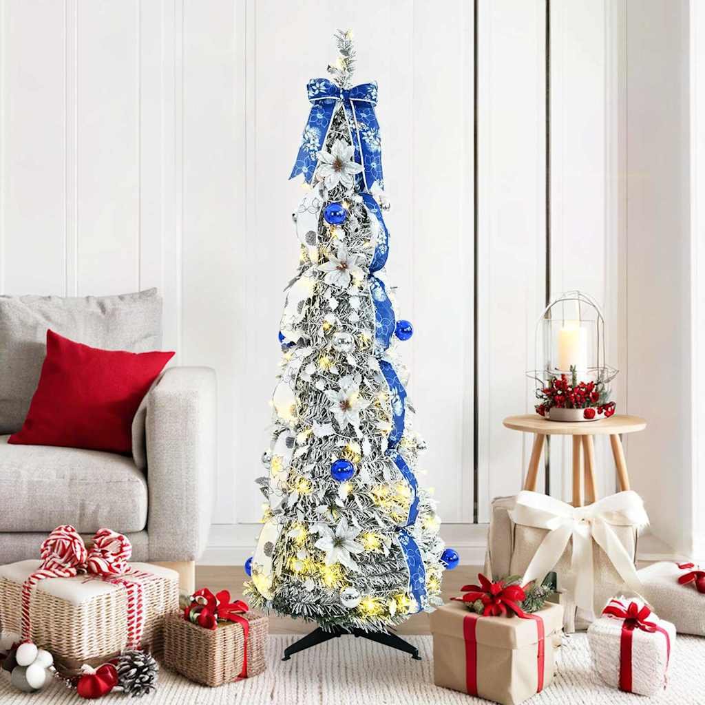 Artificial Christmas Tree White 150 cm PVC