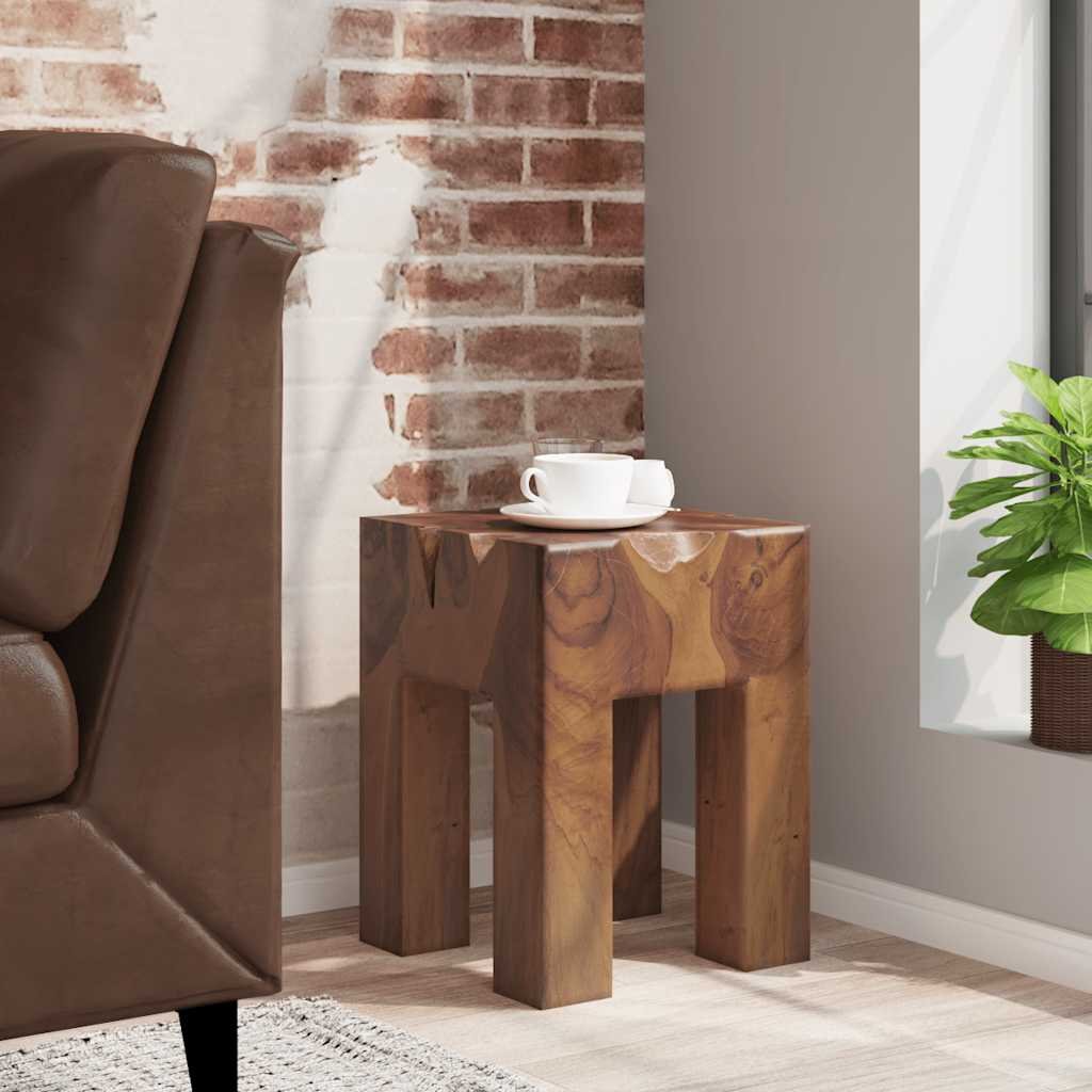 Stool Brown Solid teak wood Classic/Traditional Stool Square