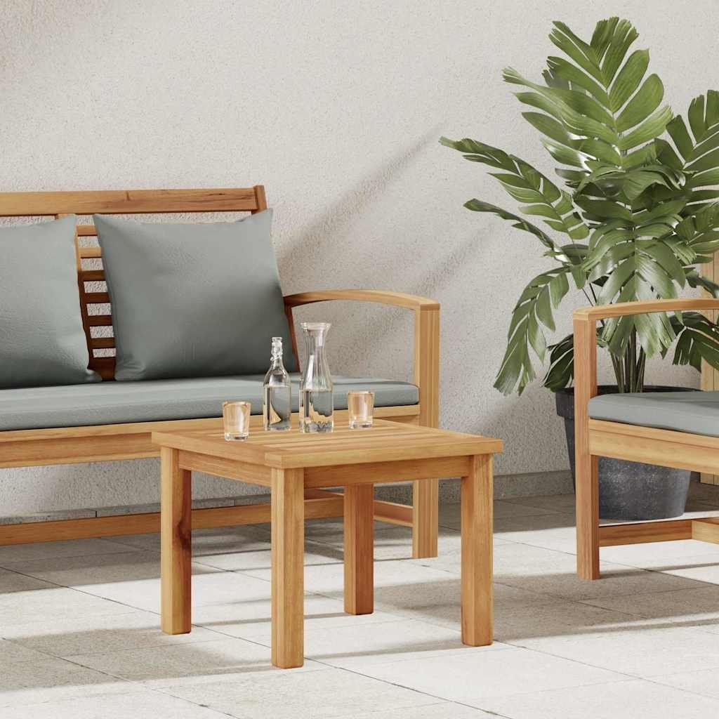 Coffee Table Brown 17.72 x 17.72 x 14.17 in Solid Teak Wood