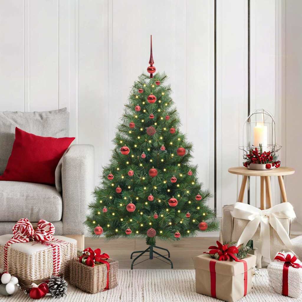 Artificial Christmas Tree with 150 LEDs Green 120 cm PE and PVC