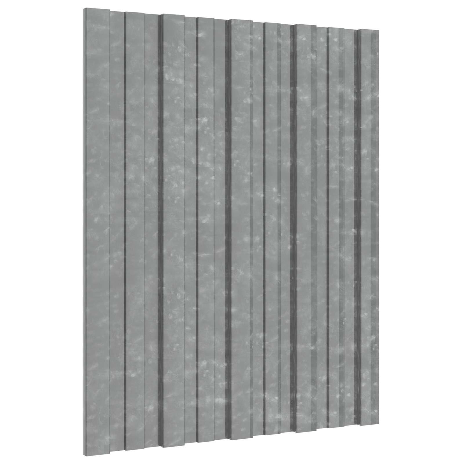 Roof Panel 36 pcs Silver 23.62 x 17.72 in Galvanised steel