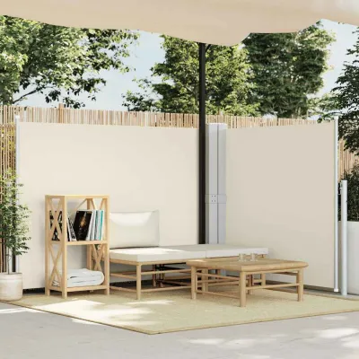 Retractable Side Awning Cream 140x1000 cm