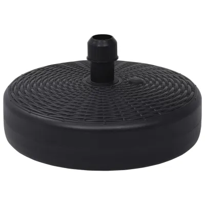 vidaXL Umbrella Base Black HDPE Plastic Medium Durable Umbrella Base