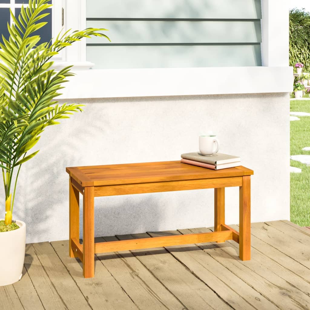 Patio Bench 31.5"x13.8"x17.7" Solid Wood Acacia