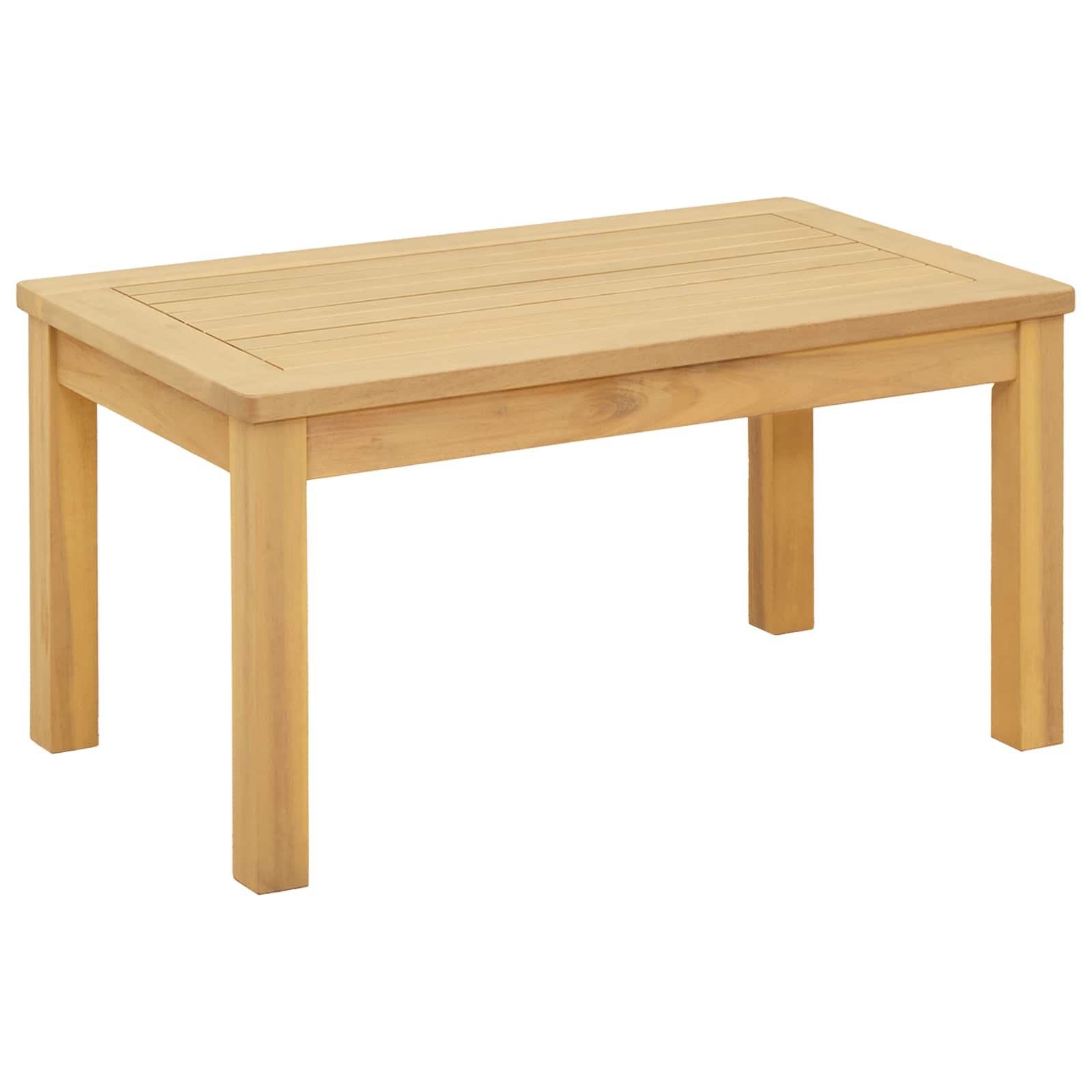 Coffee Table Light Acacia 70 x 40 x 36 cm Solid Acacia Wood