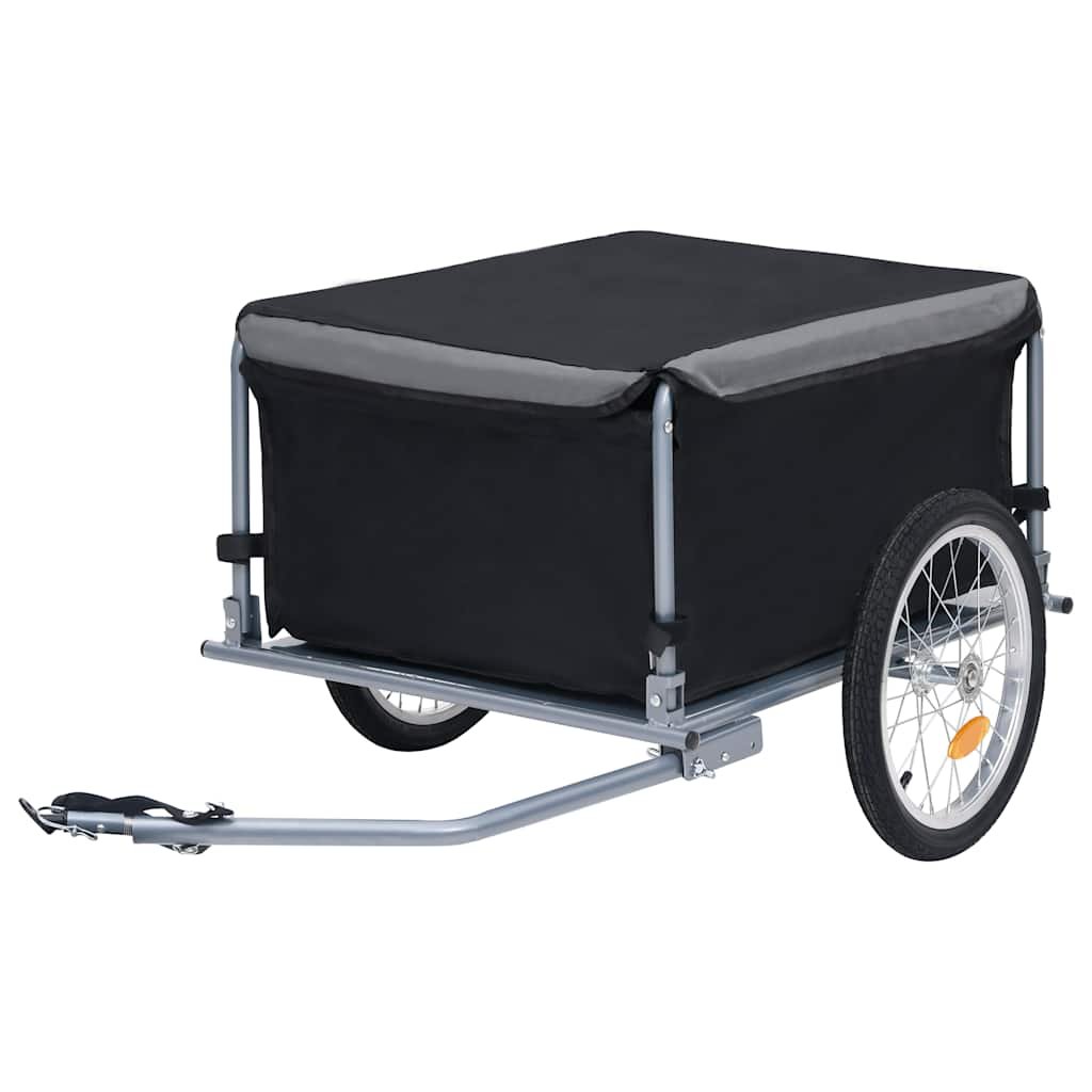 Bike Trailer Black and Gray 143.3 lb