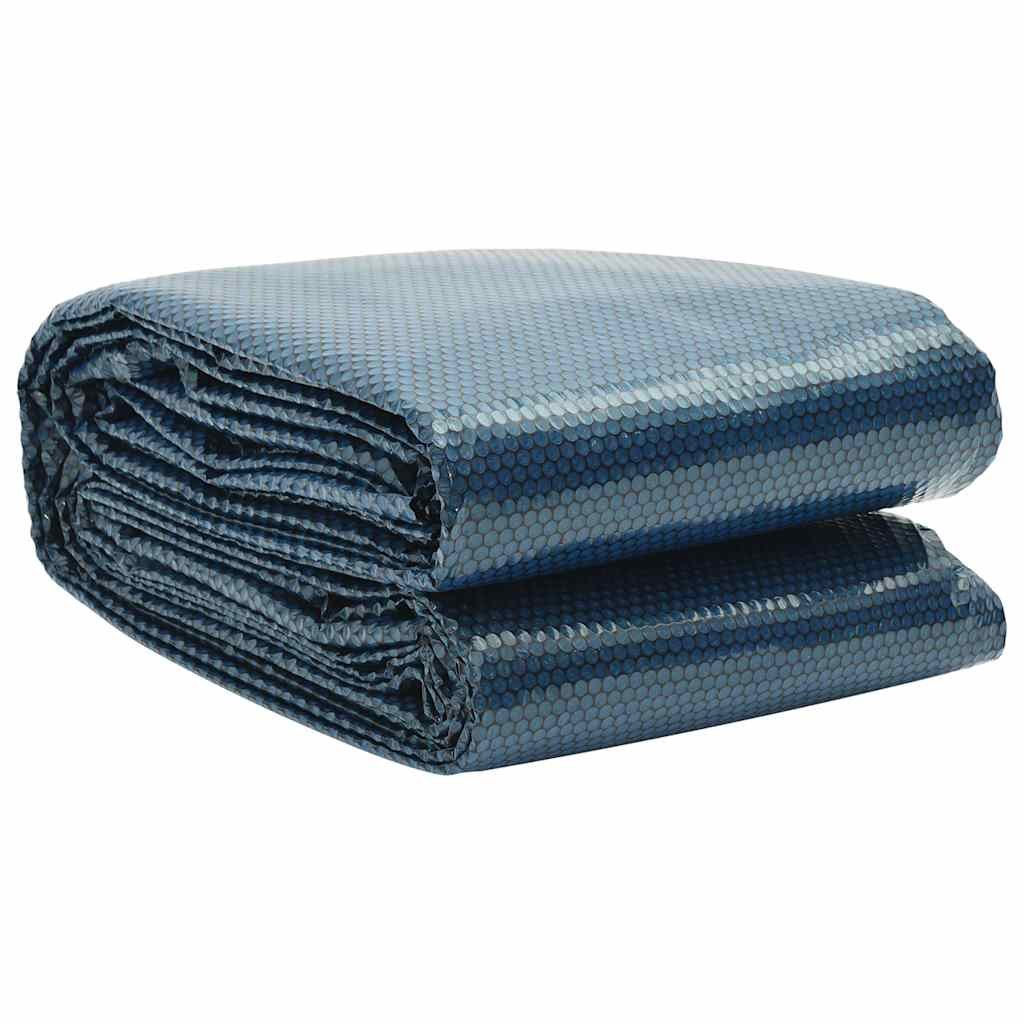 Floating PE Solar Pool Film 975x488 cm Black and Blue