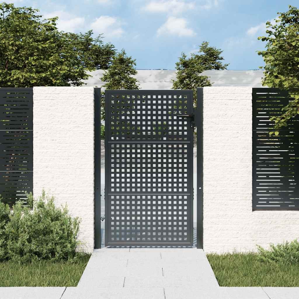 Garden Gate Anthracite 100x150 cm Steel