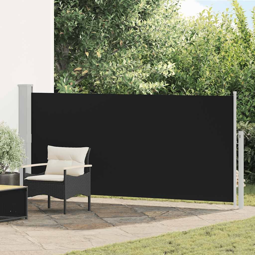 Retractable Side Awning 55.1"x118.1"Black